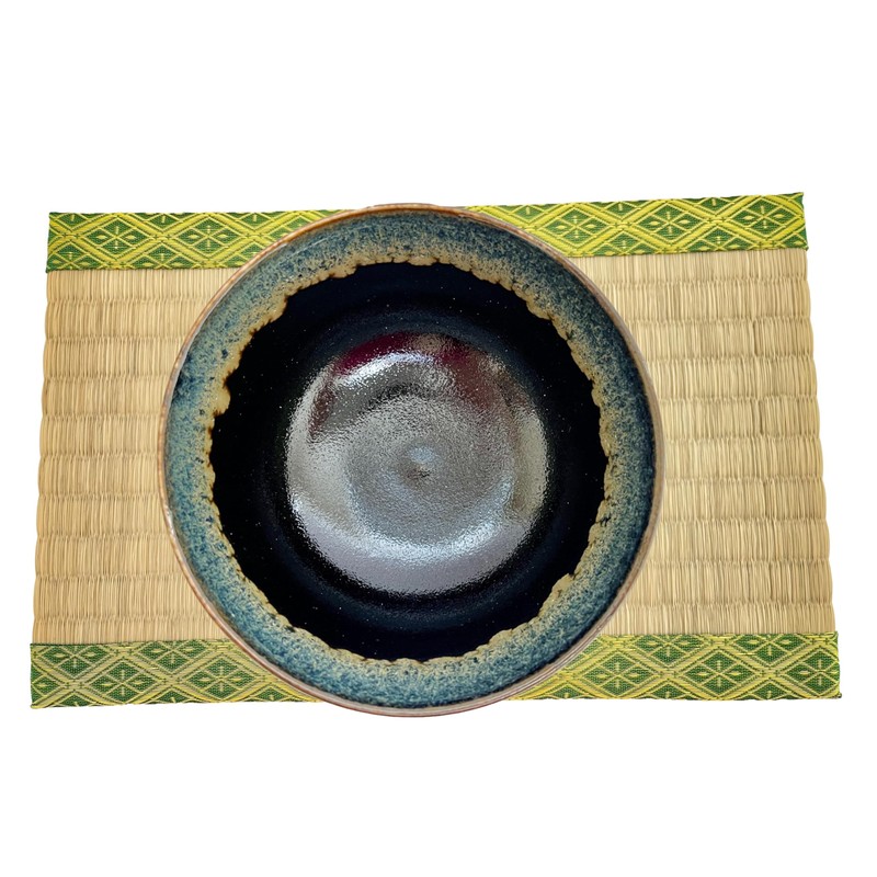 Japanese Ceramic Matcha bowl 5.2 Inches Diameter Tenmoku Mino Ware