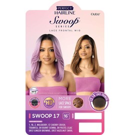 Outre Lace Front Wig - Perfect Hair Line 13X4 - Swoop Series - Swoop 17 (TIRAMISU)