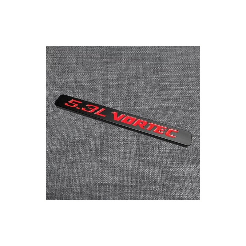 2Pcs 5.3L Vortec Hood Emblems Engine Badge Side Door Decal