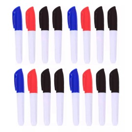 J.H. Company Plumon Mini Marcador Para Pizarron Blanco 2mm X 16 Pcs 12999