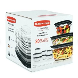 Rubbermaid Premier Easy Find Lids Food Storage Containers, 20-Piece Set