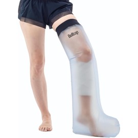Waterproof Cast Cover leg. Waterproof plaster cast cover for shower & bath. Full leg protectors: cast & bandage. Reusable cast protectors (tight seal, soft & comfortable) Adult leg cover for shower