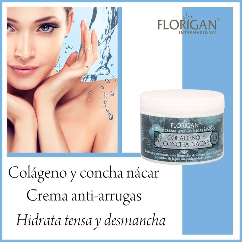 Crema antiarrugas con colágeno y concha nácar – 350 g