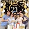 Happy 21st Birthday Party Banners,Birthday Party Decoration Extra Large Fabric