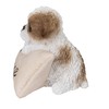 HiLine Gift Ltd. Shi Tzu Puppy with Welcome Sign- Brown&