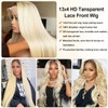 Ombre Blonde Lace Front Human Hair Wig 180% Density 1B613