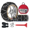 Auto-Fixing Snow Chains, 1 Min Quick Fit Easy Installation Tire-Chains,