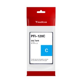 PFI-120 Ink Cartridges 1 Pack Cyan Compatible PFI-120 Ink Replacement for Canon TM-205 300 305 200 Printer