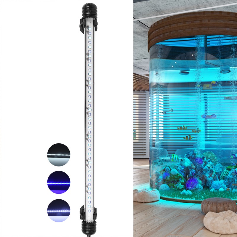 Aquarium Waterproof Dimmable LED Light Fish Tank 3 Light Modes