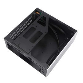 Goodisory A01 Aluminum Mini-ITX HTPC Desktop Computer Chassis (Black Tempered Glass)