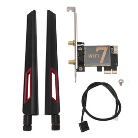 BE200NGW 8774Mbps PCIE WiFi Card Three Band Wireless Network Card with 10DB Dual Antennas for Desktop Computer
