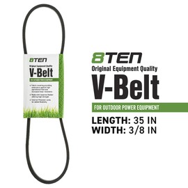 8TEN Transmission Drive Belt for Toro 22 inch Recycler Super SR-21SE Mowers 91-2258