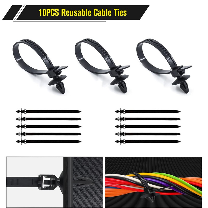 PHYLES Car Mounting Clips, 680 Pieces Universal Mounting Clips -