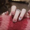 Short Nail Tips, Set of 24 Pieces, Fake Nails, Gradient,