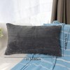CALIYO Cushion Cover Corduroy Plain Set of 2 Cushion Covers