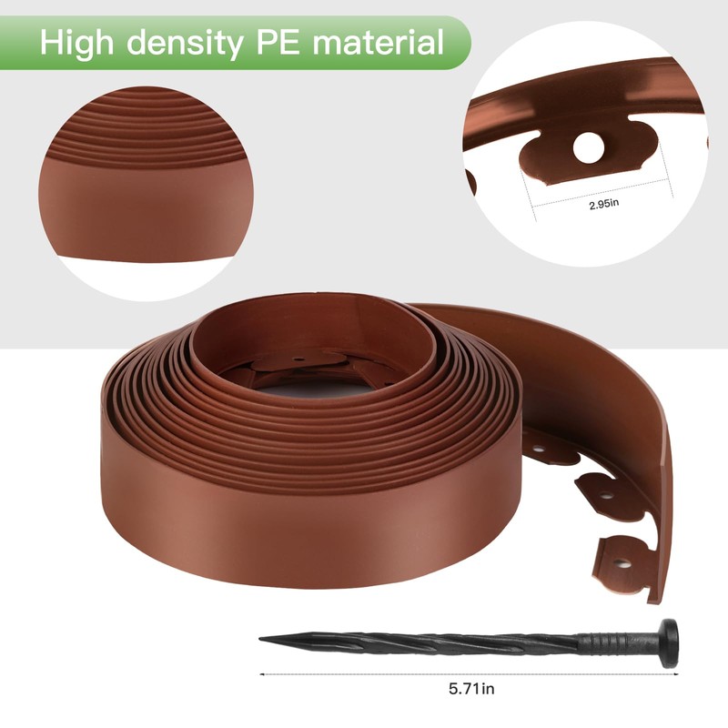 SweetBin Landscape Edging Kit, 2 Inch Tall 33FT Garden Landscape