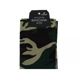 Kaiser 36 PC 100% Cotton Bandanas Scarf Face Covering - Camouflage Army Design Bandana