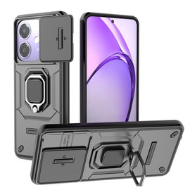 Casevita Case Compatible with Oppo A40 4g/A60 5g with Ring Holder, with Sliding Camera Cover, Protective Case for OPPOA40/OppoA60 for Men and Women