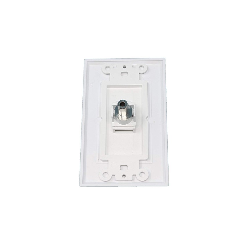 RiteAV - 1 3.5mm Audio-Headphone Jack Port Wall Plate Decorative