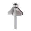 sourcing map Chamfer Router Bit 45 Degree 1/4" Shank 2/3"
