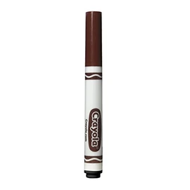 Crayola Broad Line Markers, Brown, 12 Count Bulk Markers