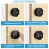PATIKIL Combination Cam Lock 2 Pcs Zinc Alloy Keyless 3-Digit