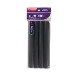 Red by Kiss Flexi Rods - Heatless Hair Curler for 90S Glamorous Bouncy Curls Beach Waves, No Slips, Sleep Styler (10" Length, 1" Diameter)