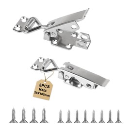 EXLECO 2 x Stainless Steel Tension Latch Max.28 x 105mm,Load Capacity 3 KN Toggle Lever Tensioner Adjustable 36 mm Quick Release Snap Lock for Boxes Cupboard