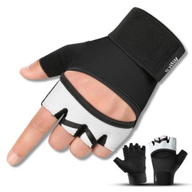 DEARBAG Fitness Gloves, Non-Slip Training Gloves, Women's Breathable Gloves, Palm Protection, Microfibre Fabric, Stretch Mesh, Suitable for Cycling, Fitness, Training, Weightlifting