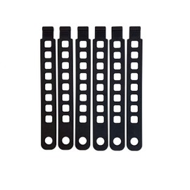 Hollywood Racks Rubber Strap (Pack of 6), 8.5"
