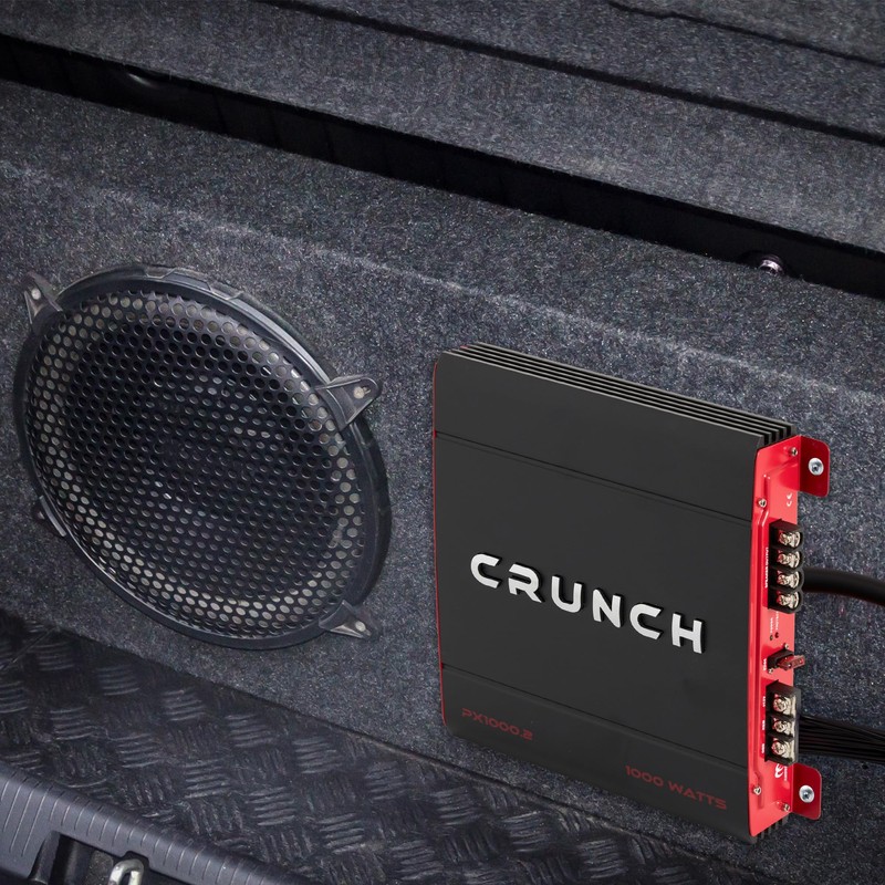 Crunch 1000 Watt Amp 2 Channel Car Audio Stereo Dual