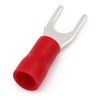 Heschen Fork Insulated Wire Connector Electrical Crimp Terminal, SV1.25-4S, Stud