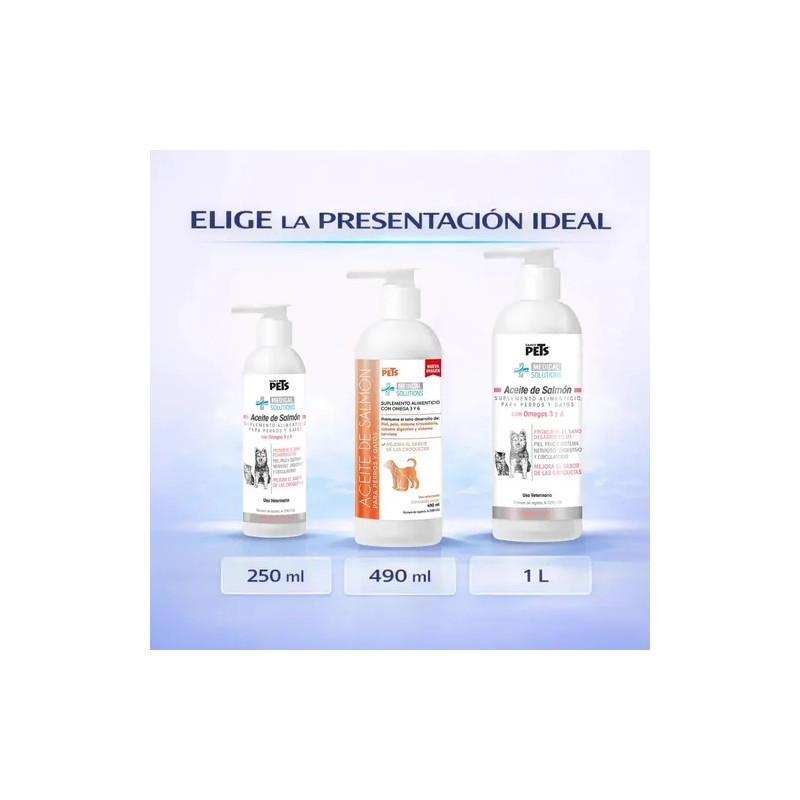 Aceite De Salmón Omega 3 Y 6 Para Perros Y
