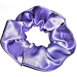 Satin Fabric Hair Scrunchie Handmade by Scrunchies by Sherry (Lavender)