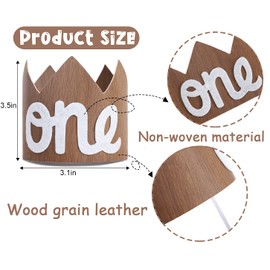 Wild One Birthday Crown Boy - First Birthday Boy Crown, 1st Birthday Boy Crown