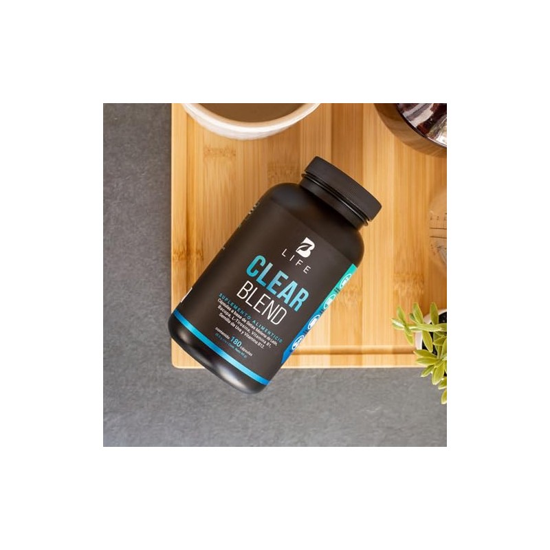 Clear Blend de 180 cápsulas. Nootropico con ingredientes naturales: Hongo