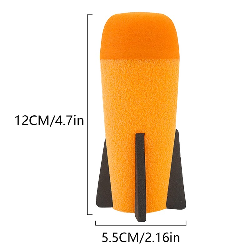 EKIND 10-Pack Mega Missile Refill for Toy Rocket Launcher, Foam