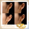 MKLUUO Hoop Earrings Set for Women - 3 Pairs 14K