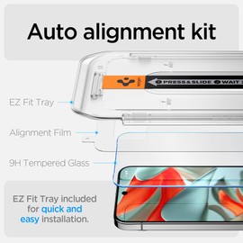 Spigen Spigen Tempered Glass Screen Protector [GlasTR EZ FIT] designed for Pixel 9 Pro XL [Case Friendly] - 2 Pack