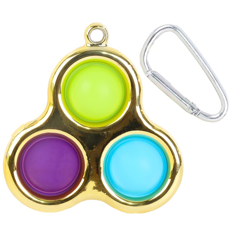 Toyland® Push Bubble Pop Bubble Sensory Fidget Toy (Golden Simple