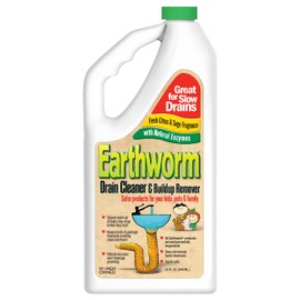 Earthworm Earthworm Drain Cleaner - Clog Remover - Drain Opener/Deodorizer - Natural Enzymes, Safer for Families, Environmentally Responsible - 32 fl oz