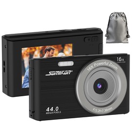 Somikon Digital Camera: Digital Photo Compact Camera Interp 4K Resolution Sony Sensor 44MP (Photo Camera, Digital Cameras, Digital Camera)