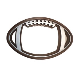 BBEventsINC Football Cookie Cutter – Handmade 3D Printed Baking Tool for Game Day, Tailgate Parties, Birthdays & Football Season Treats | Food-Safe Plastic, Hand Wash Only