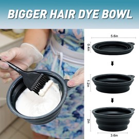 Xarchy Xarchy 19 Pcs Professional Hair Bleach Kit Hair Coloring Products with Hair Dye Brush, Hair Color Bowl, Hairclips, Applicator, Earmuffs for Hair Highlighting and Hair Coloring at Home