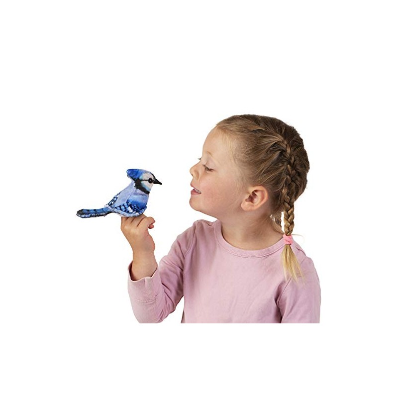 Folkmanis Mini Blue Jay Finger Puppet