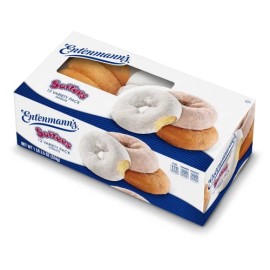 Entenmanns 🟡 New Entenmann's SOFTEE’S Mixed Powered Chocolate Creme Mini Soft Donuts 1lb