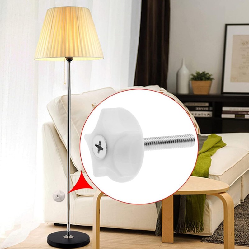 6 Pcs Headboard Fixings,Headboard Screws,Floor Standing Headboard Screws,Washers Bed Headboard