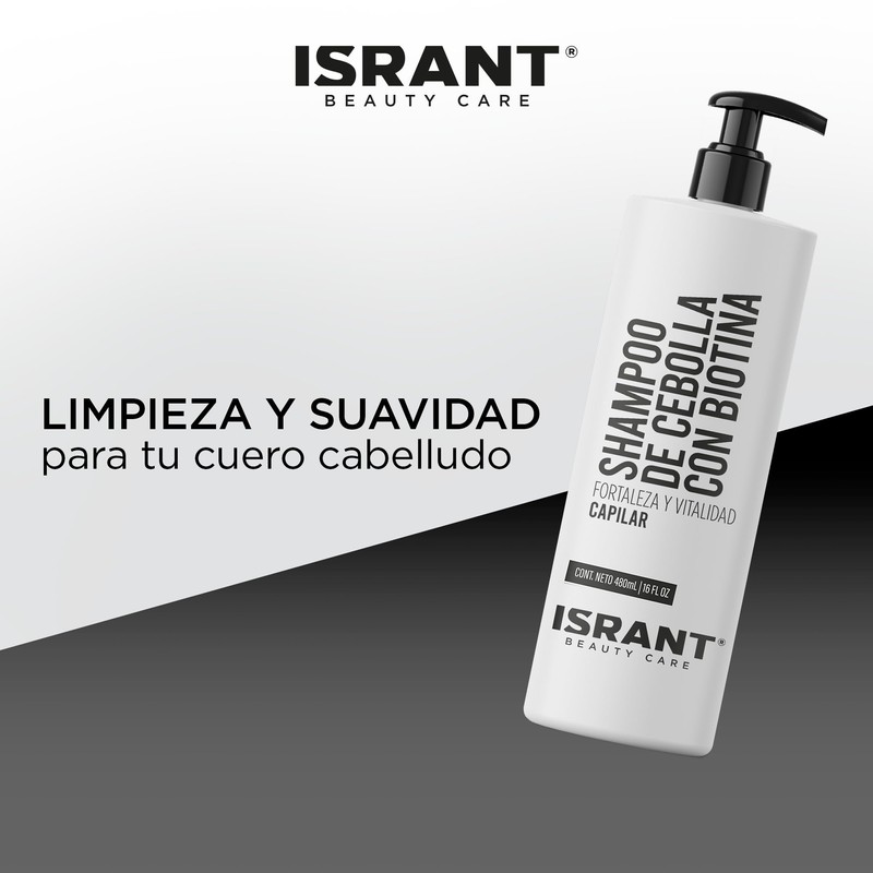 ISRANT | Shampoo sin Sulfatos y Parabenos - Shampoo de