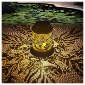 HUMIIEYE Solar Lantern Outdoor Frog Garden Decor, IP65 Waterproof Hanging Solar Powered Lights Birthdays Gifts for Women Mom, Metal Decorative Light for Patio Yard Lawn Porch Backyard Christmas