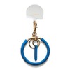 Hazel Key Chain, Leather, Daimaru Nasukan Mahoring, Blue, One Size